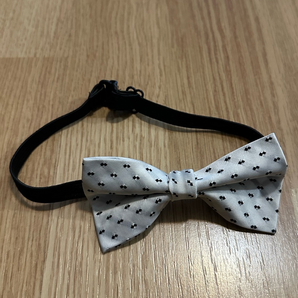 black and white Bow Tie